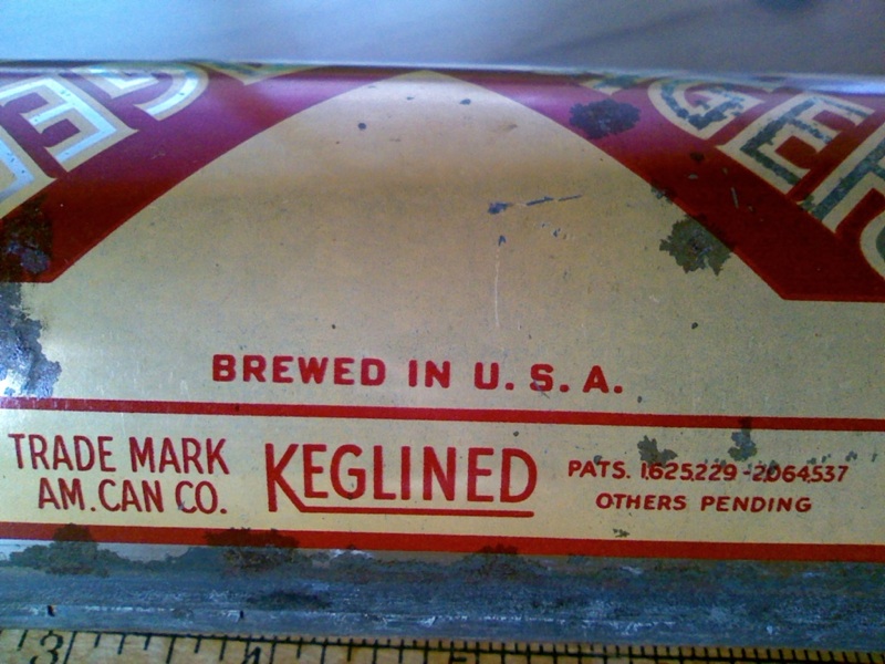   made by general brewing co of san francisco some light rust and light