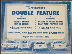 Tupperware Double Feature Sign